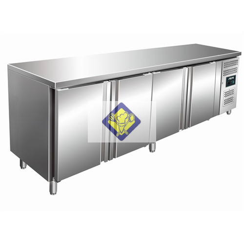 Refrigerated work table, 223 cm, 4 door 4100 Model KYLJA TN