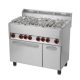 Gas stove, electric convection oven, 600 series, 6-burner, 30.13 kW Model SPT 90 GLS